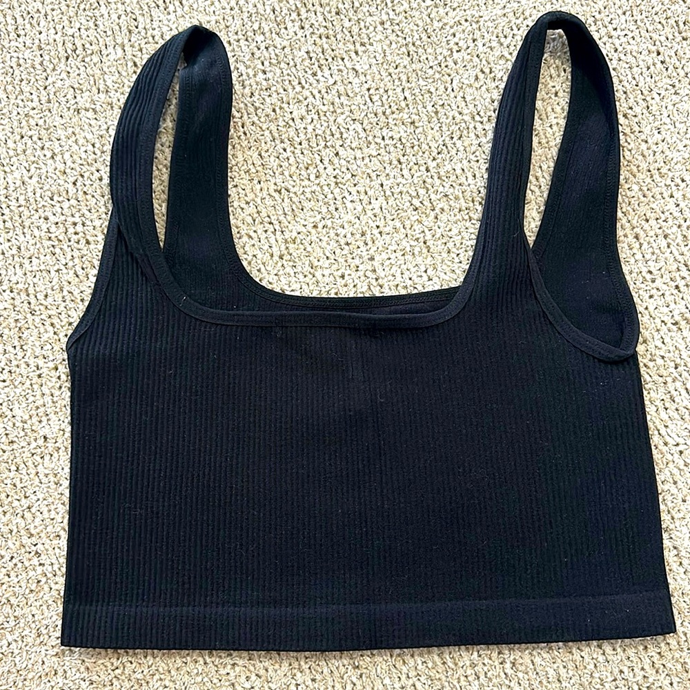 NWOT flattering black tank